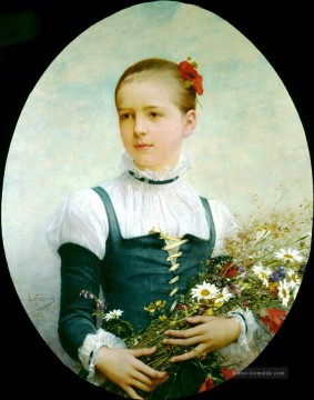  connecticut - Porträt von Edna Barger von Connecticut 1884 Jules Joseph Lefebvre